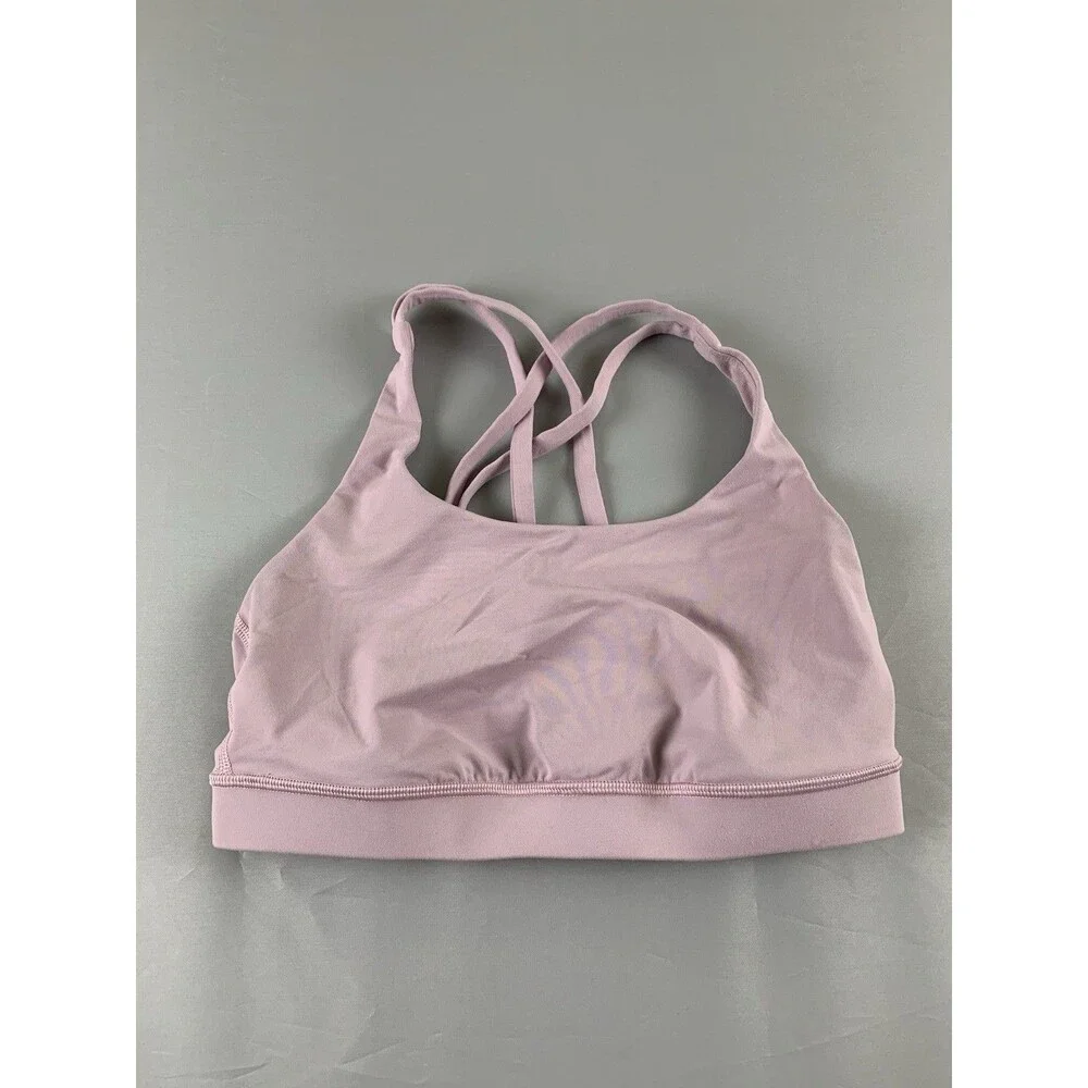 Lululemon Energy Longline Bra Flush Pink Women's Size 6